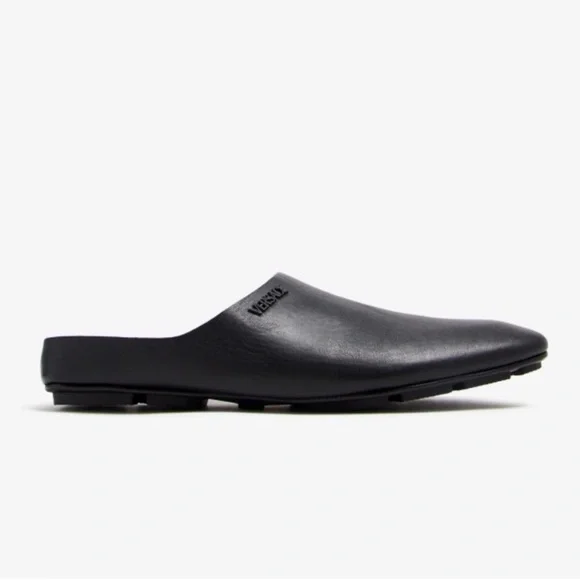Versace Villa Black Slip-On Slippers/Slides - Picture 5 of 7